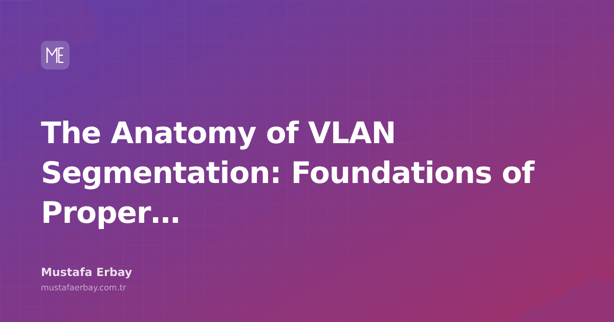 A network diagram explaining the core principles of VLAN segmentation