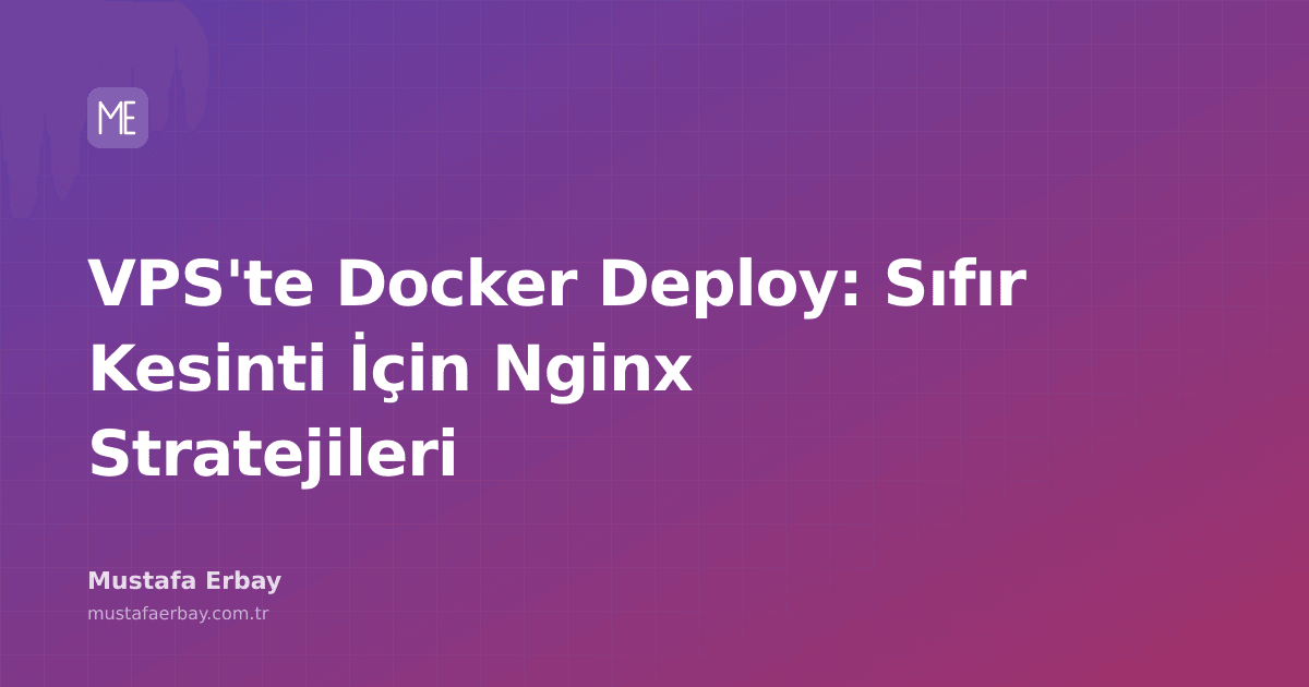 VPS'te Docker deploy yaparken Nginx kullanarak kesintisiz hizmet sunma stratejileri