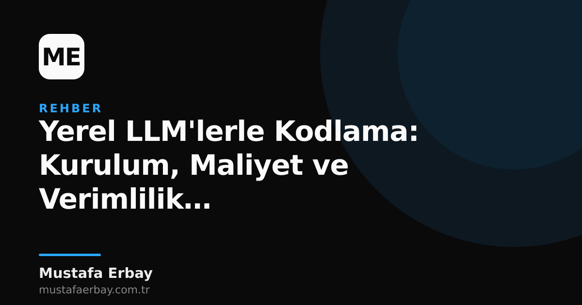 Bir geliştiricinin kod yazarken, arka planda terminal ekranında yerel LLM çıktılarının gözüktüğü bir masaüstü bilgisayar ortamı.